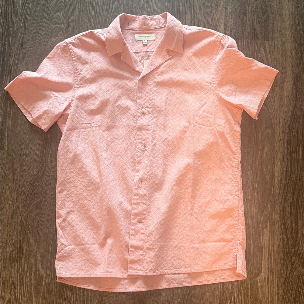 Banana Republic Pink Casual Button Down Shirt